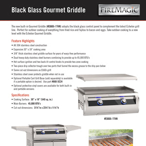 Fire Magic Built-In Griddle Black Glass – view 5