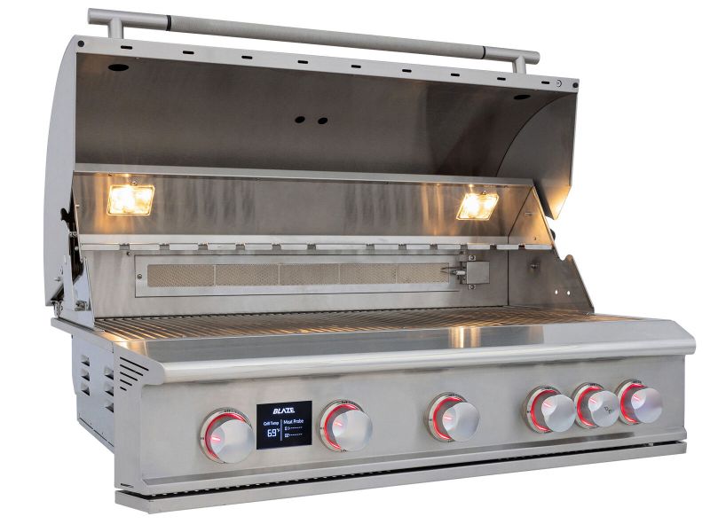 Blaze LTE PRO 40-Inch 5-Burner Built-In Gas Grill With Rear Infrared Burner & Rotisserie - view 4
