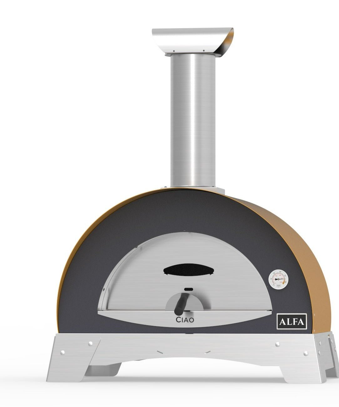 Alfa Ciao Wood Fired Countertop Pizza Oven - Fire Yellow - view 5