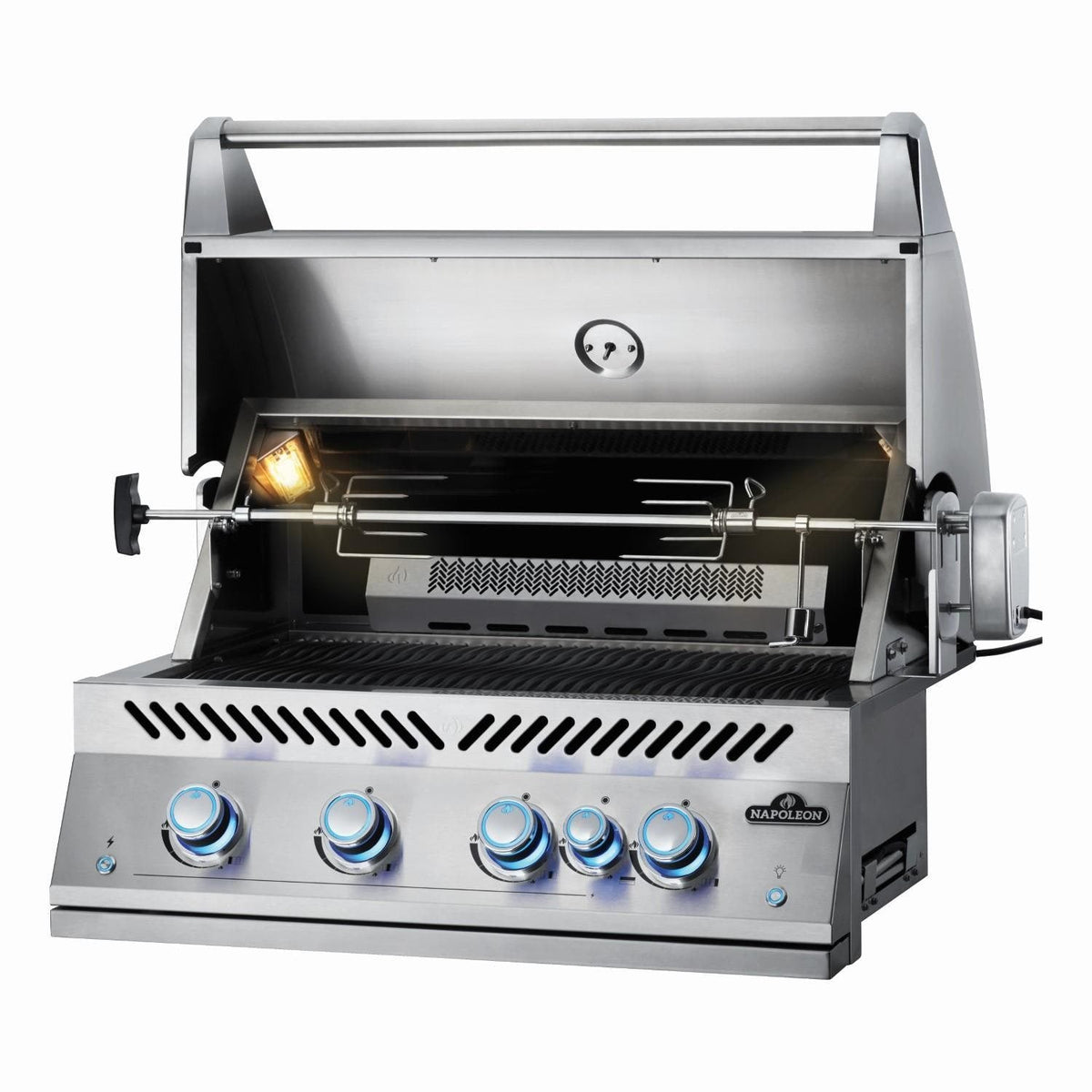 Napoleon 700 Series 32-Inch Built-In Natural Gas Grill w/ Infrared Rear Burner, Rotisserie & SafetyGlow - view 5