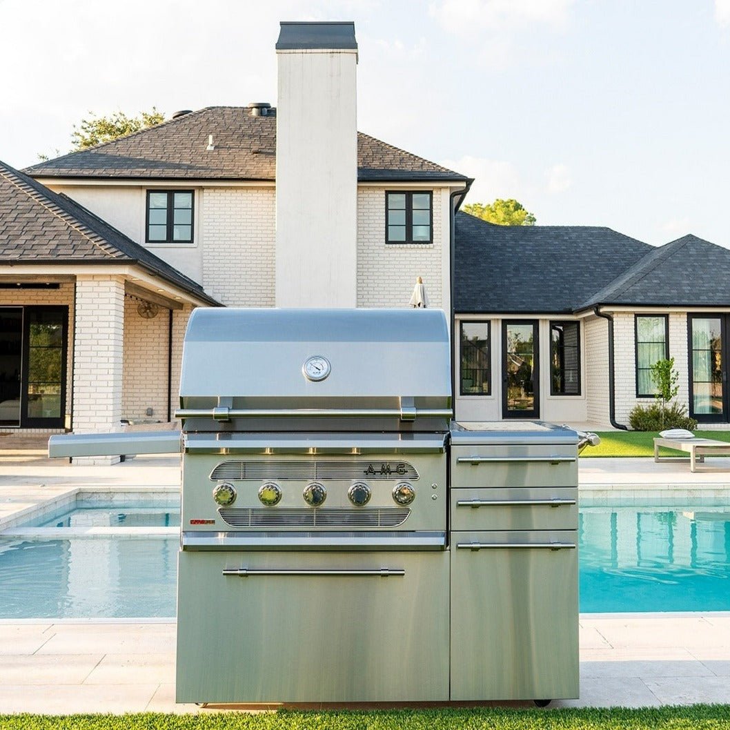 American Made Grills Muscle 36-Inch Freestanding Hybrid Grill on Cart - Natural Gas - MUSFS36-NG - view 2