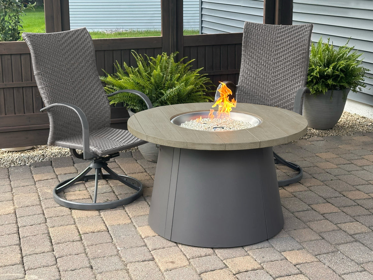 The Outdoor GreatRoom Cirvalo Round Gas Fire Pit Table - view 12