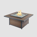 The Outdoor GreatRoom Kenwood and Brooks Square Chat Height Gas Fire Pit Table