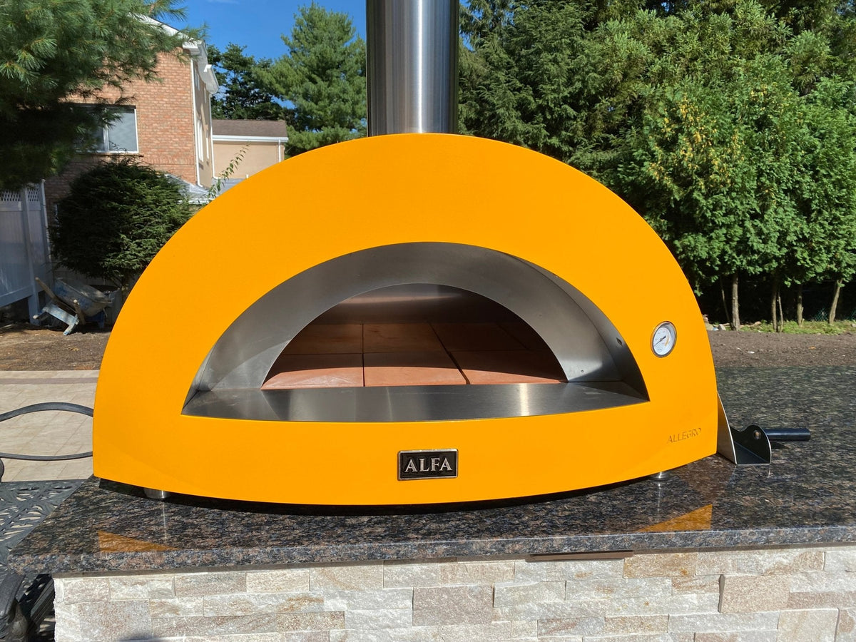 Alfa Moderno 5 Pizze Gas Hybrid Countertop Outdoor Pizza Oven - Fire Yellow - view 7