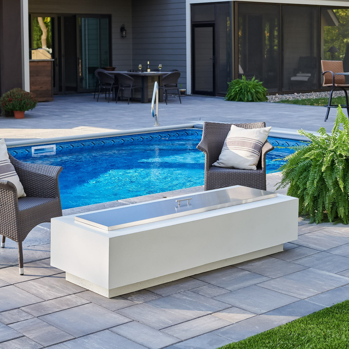 The Outdoor GreatRoom Cove Linear Gas Fire Pit Table 72" - view 8