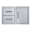 Broilmaster 34-Inch Door + Double Drawer | BSAW3422SD