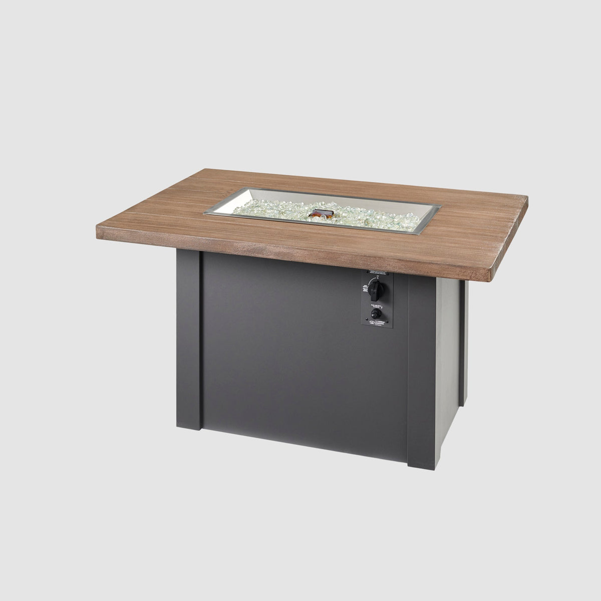 The Outdoor GreatRoom Havenwood Rectangular Gas Fire Pit Table 44" - view 2