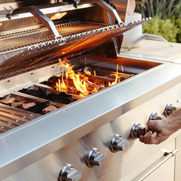 American Made Grills Encore 54-Inch Freestanding Hybrid Grill - Gas Wood & Charcoal - view 10