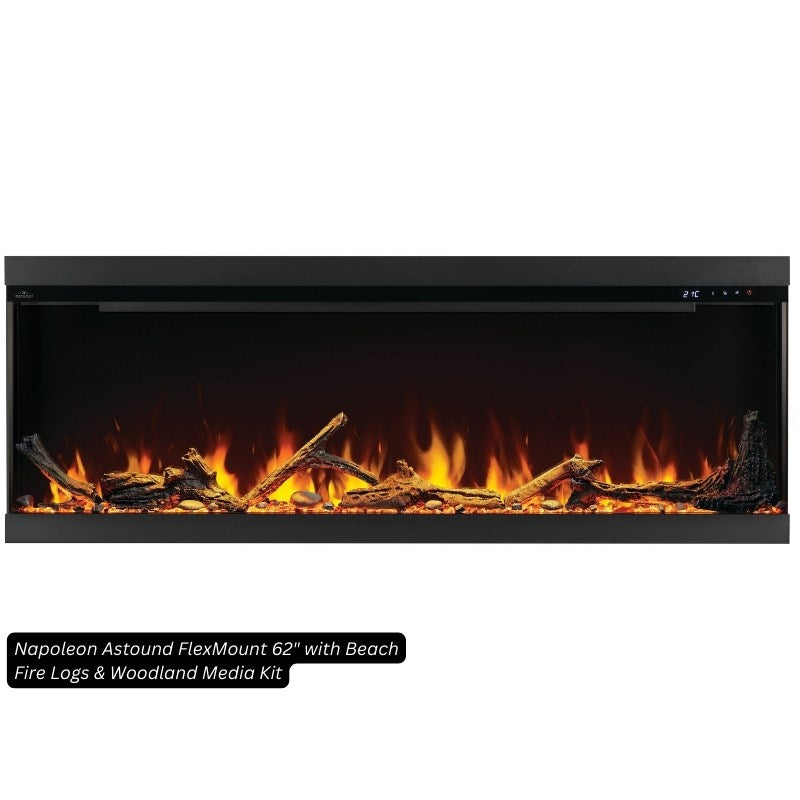 Napoleon Astound FlexMount 62" Linear Electric Fireplace - view 9