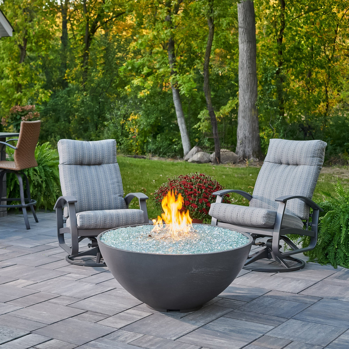 The Outdoor GreatRoom Cove Edge Round Gas Fire Pit Bowl 42" - view 5