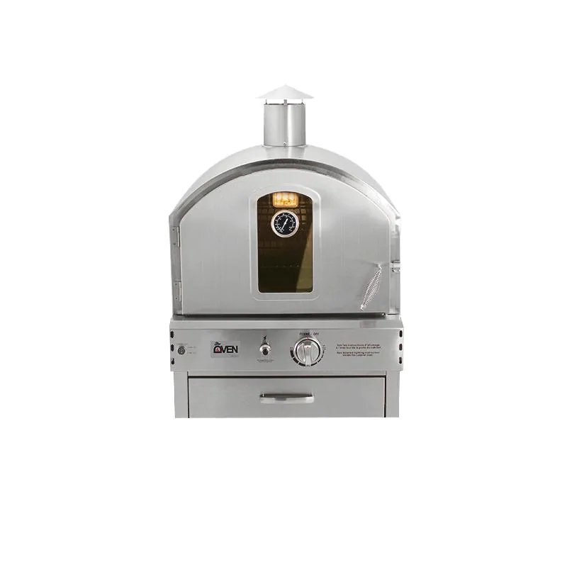 Summerset Freestanding Gas Outdoor Pizza Oven on Cart - SS-OVFS - view 9