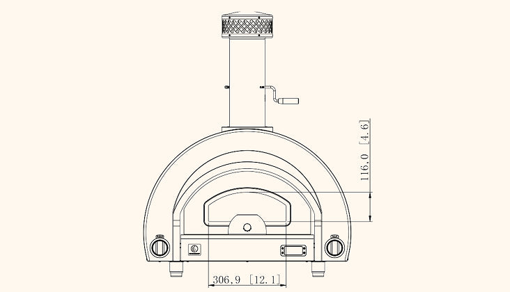 Summerset Hybrid Gas Wood Outdoor Pizza Oven - view 8