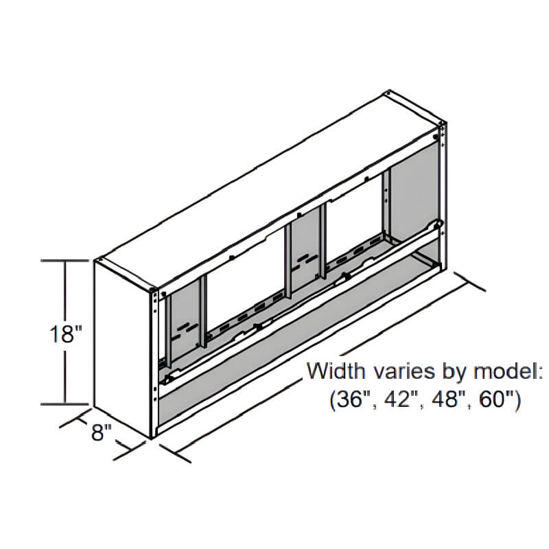 Fire Magic 8-Inch Spacer For 42-Inch Vent Hood | 42-VH-7-02