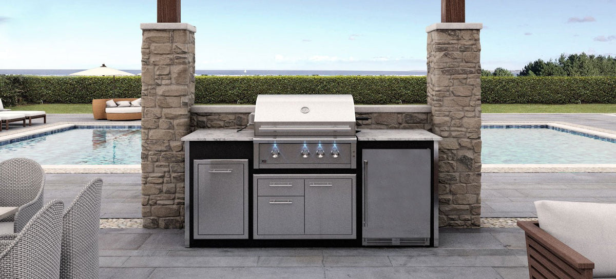 XO Pro-Grade Designer Pre-Assembled Island with 36 Inch XO Pro Grade Grill - view 3