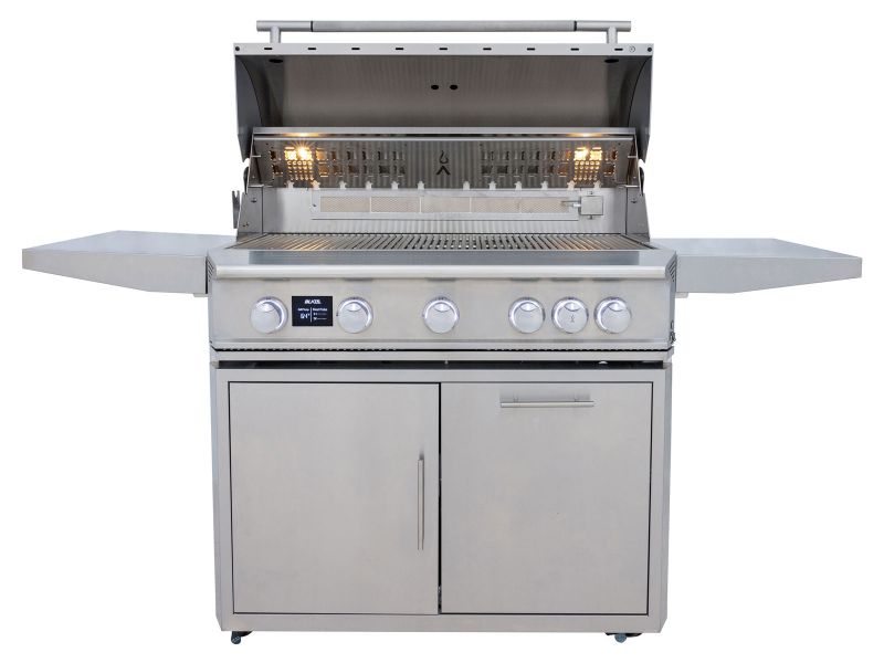 Blaze LTE PRO 40-Inch 5-Burner Gas Grill With Rear Infrared Burner & Rotisserie with Cart - view 4
