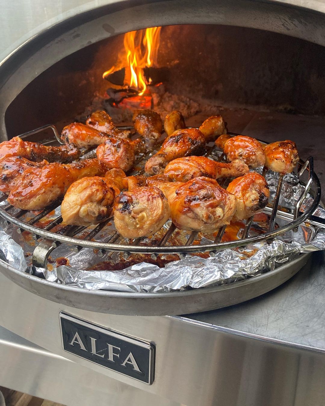 Alfa 4 Pizze Outdoor Wood-Fired Countertop Pizza Oven - Copper - view 22