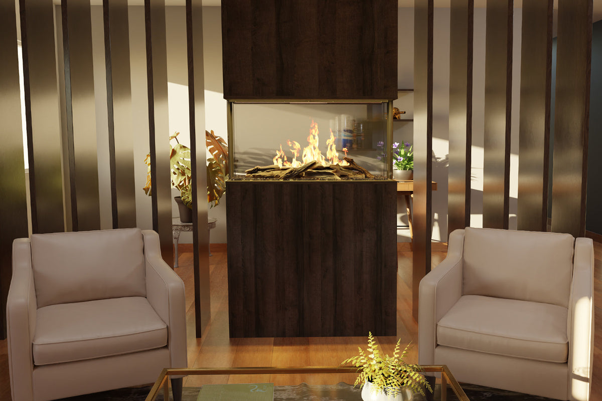 Modern Flames Nova Clear 48 Inch See-Through Laser Projection Electric Fireplace - view 3