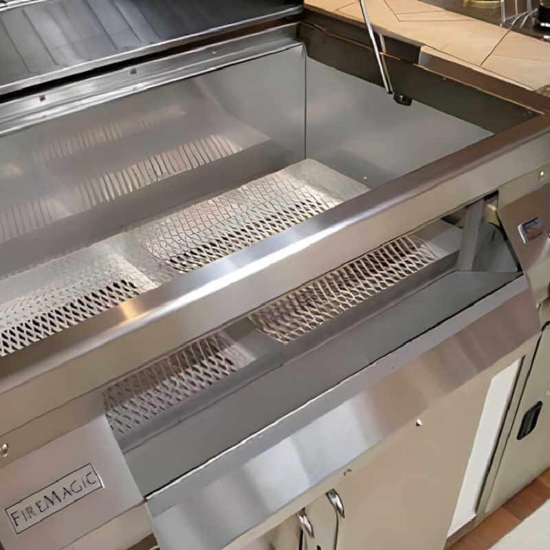 Fire Magic Legacy 24-Inch Built-In Smoker Charcoal Grill | 12-SC01C-A - view 9