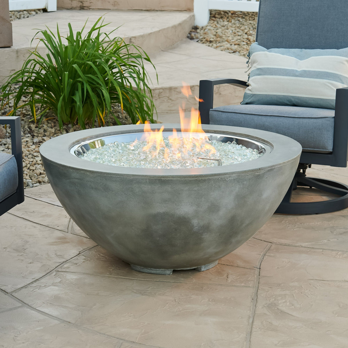 The Outdoor GreatRoom Cove Round Gas Fire Pit Bowl 42" - view 14