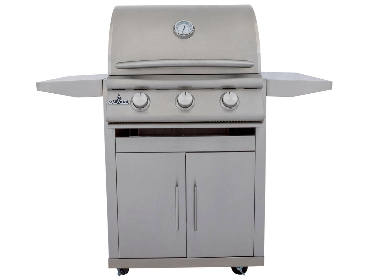Blaze BCM 25-Inch 3-Burner Freestanding Natural Gas Grill On Cart - view 2