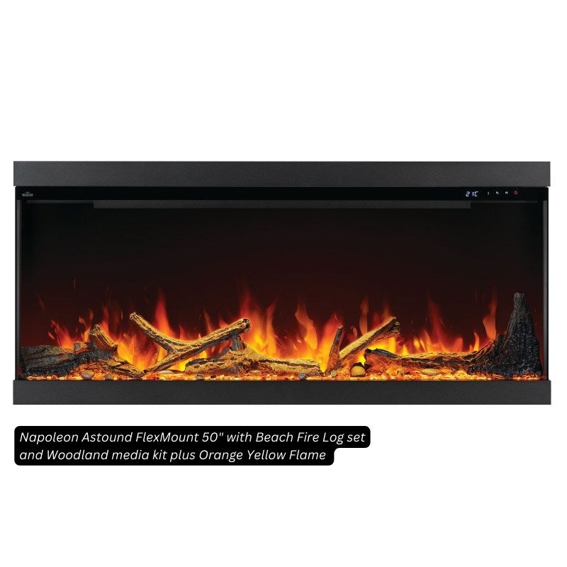 Napoleon Astound FlexMount 50" Linear Electric Fireplace - view 3