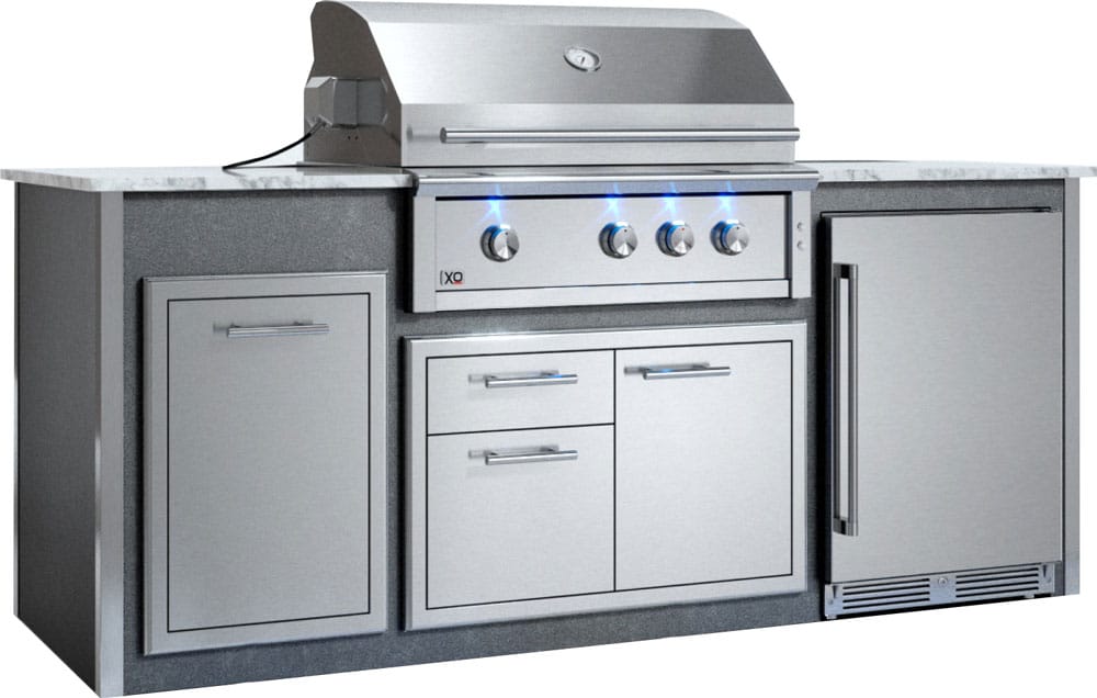 XO Pro-Grade Designer Pre-Assembled Island with 36 Inch XO Pro Grade Grill - view 2