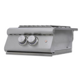 Blaze Premium LTE+ Built-In Gas High Performance Power Burner W/ Wok Ring & Stainless Steel Lid - BLZ-PBLTE3