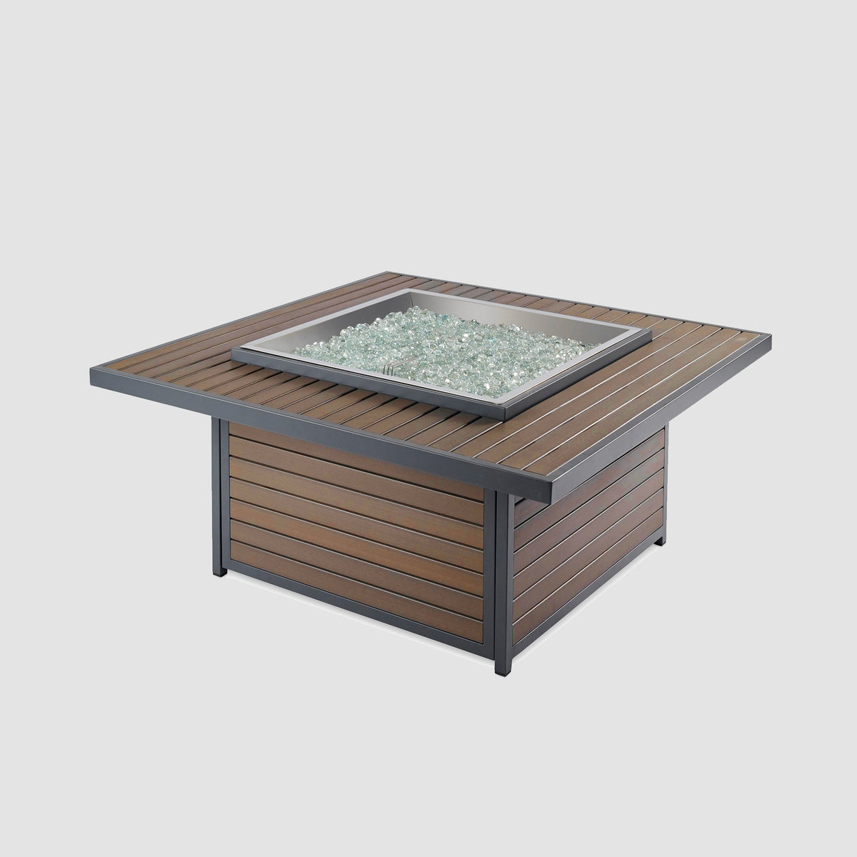 The Outdoor GreatRoom Kenwood and Brooks Square Chat Height Gas Fire Pit Table - view 2