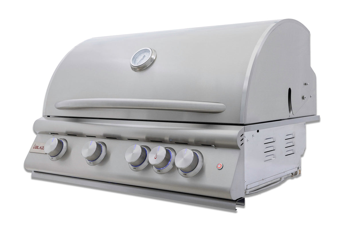 Blaze Premium LTE+ 32-Inch 4-Burner Built-In Gas Grill W/ Rear Infrared Burner & Lift-Assist Hood - BLZ-4LTE3 - view 5