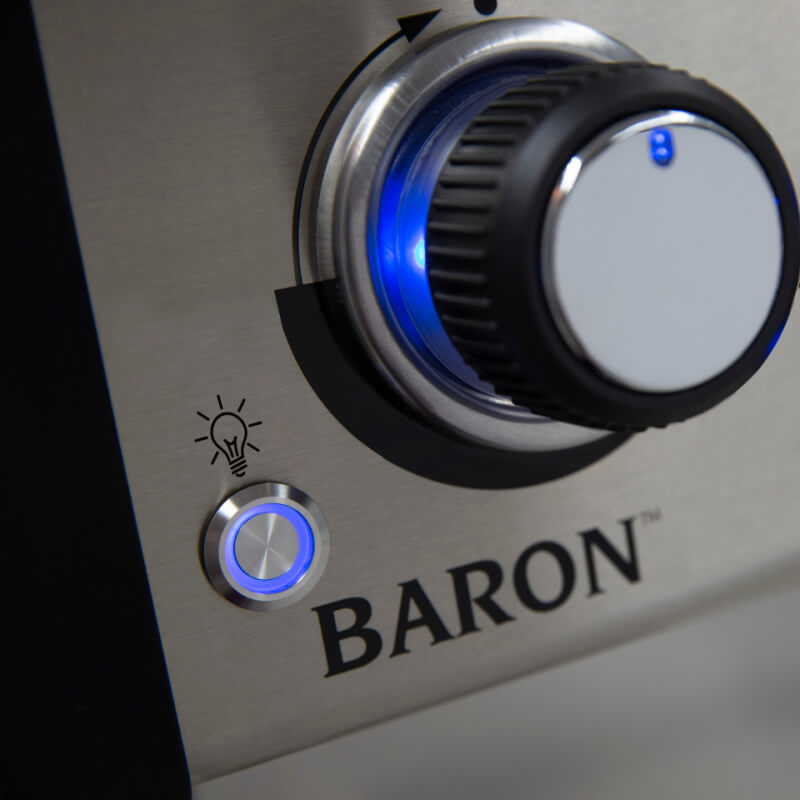 Broil King Baron 440 PRO 4-Burner Propane Gas Grill With Side Burner