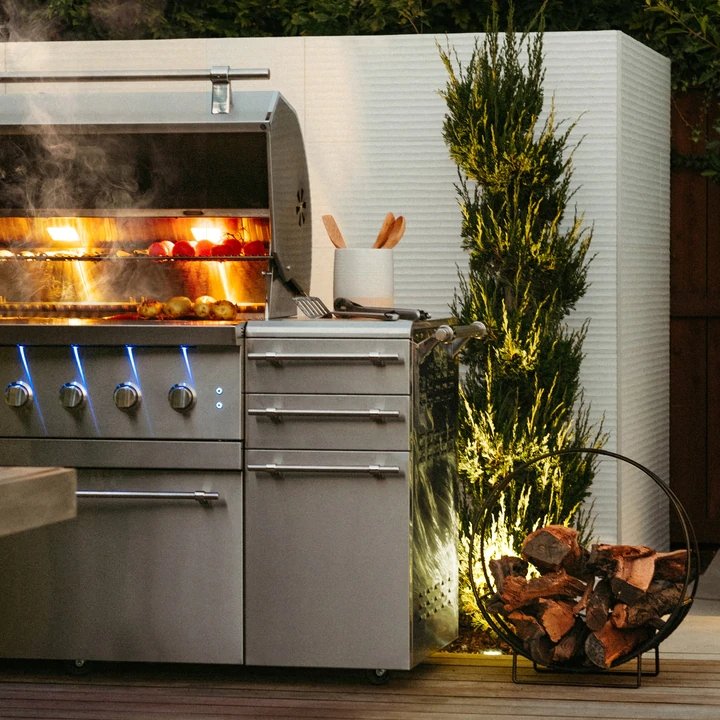 American Made Grills Encore 54-Inch Freestanding Hybrid Grill - Gas Wood & Charcoal - view 9