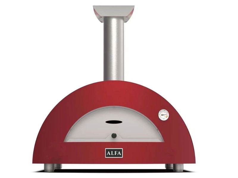 Alfa Moderno 2 Pizze 38-Inch Wood-Fired Pizza Oven - Antique Red - view 3