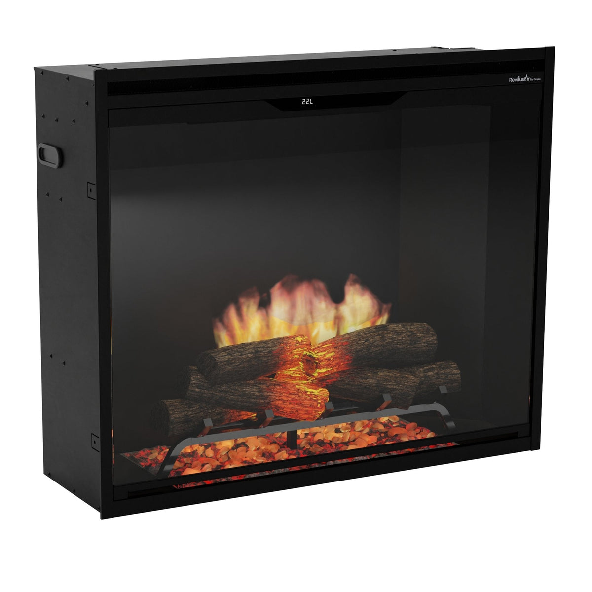 Dimplex REV36P-BL Revillusion 36in Portrait Built-In Electric Firebox - Black - view 4