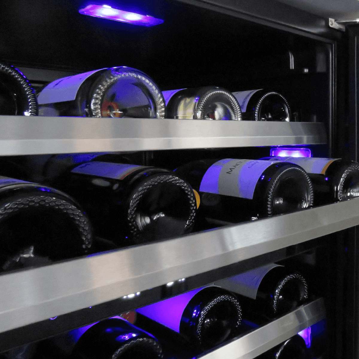 XO 24 Inch Dual Zone Wine Cooler Panel Ready Built-In Wine Cellar - view 2