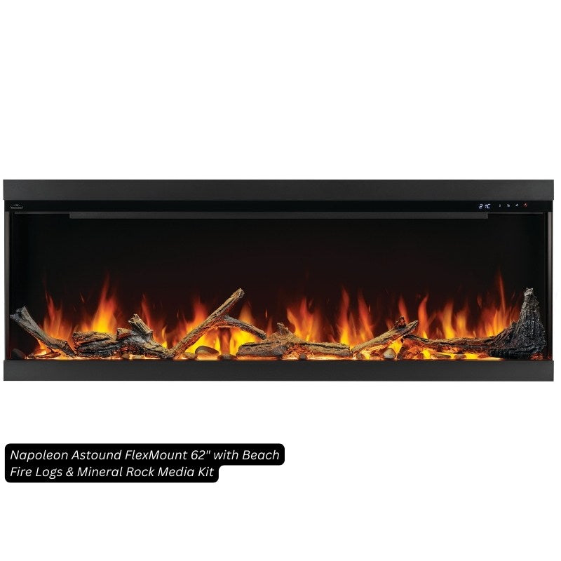 Napoleon Astound FlexMount 62" Linear Electric Fireplace - view 8