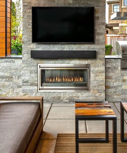 Montigo Divine Outdoor 38 Contemporary Ventless Fireplace - HL38VO - view 2