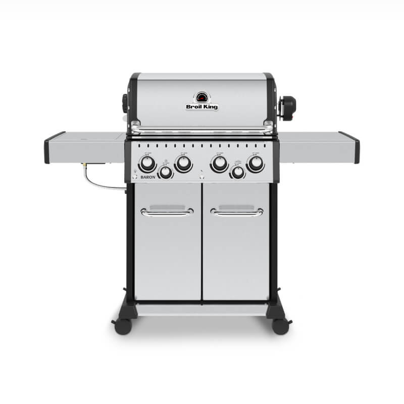 Broil King Baron S 490 PRO IR 4-Burner Gas Grill With Rotisserie & Infrared Side Burner - view 2