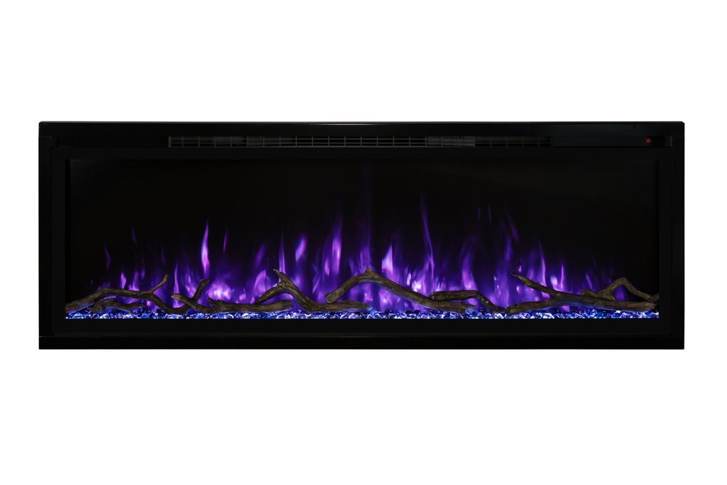 Modern Flames Spectrum Slimline 74 Inch Recessed/Wall Mount Linear Electric Fireplace