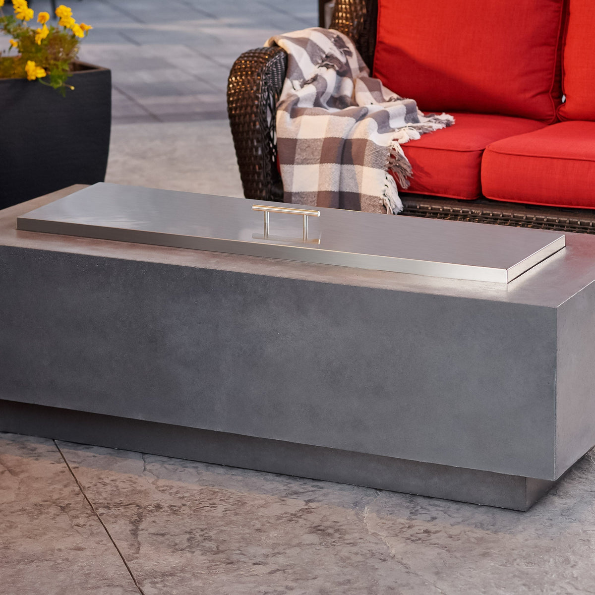 The Outdoor GreatRoom Cove Linear Gas Fire Pit Table 54" - view 8