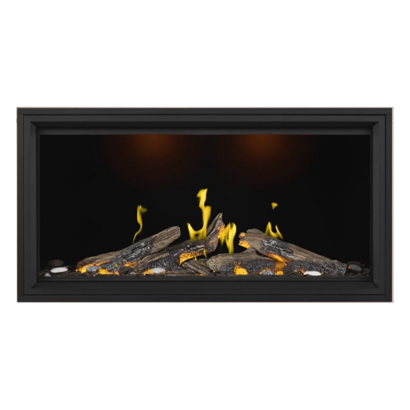 Napoleon Tall Vector with Luminous Logs 50" Direct Vent Linear Gas Fireplace - view 6