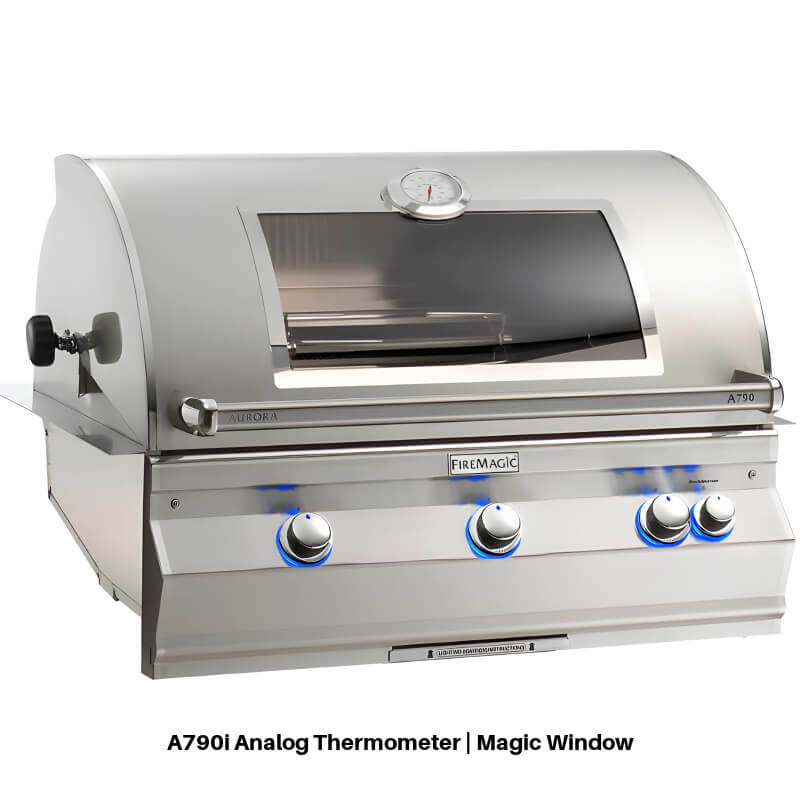 Fire Magic 790 Contemporary Grill Island With Refrigerator - ID790-SMR-115BA - view 2