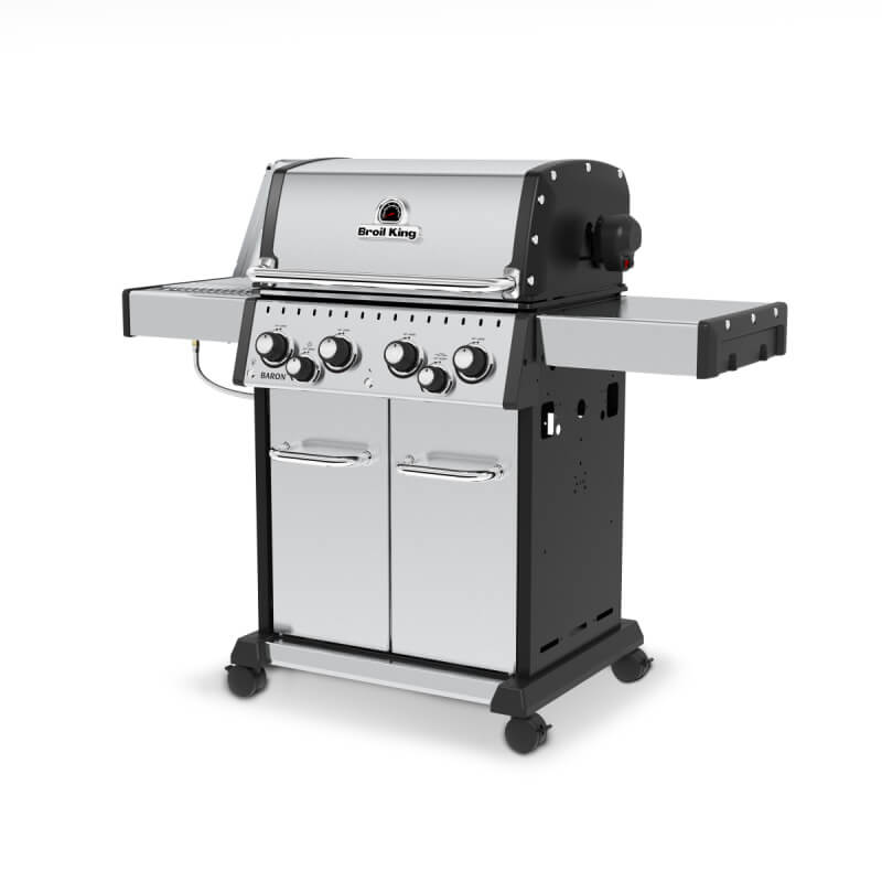 Broil King Baron S 490 PRO IR 4-Burner Gas Grill With Rotisserie & Infrared Side Burner - view 3