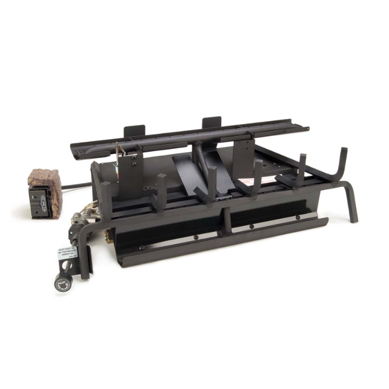 Real Fyre Charred Angel Oak Gas Log Set with 3-Tiered G31 Burner System
