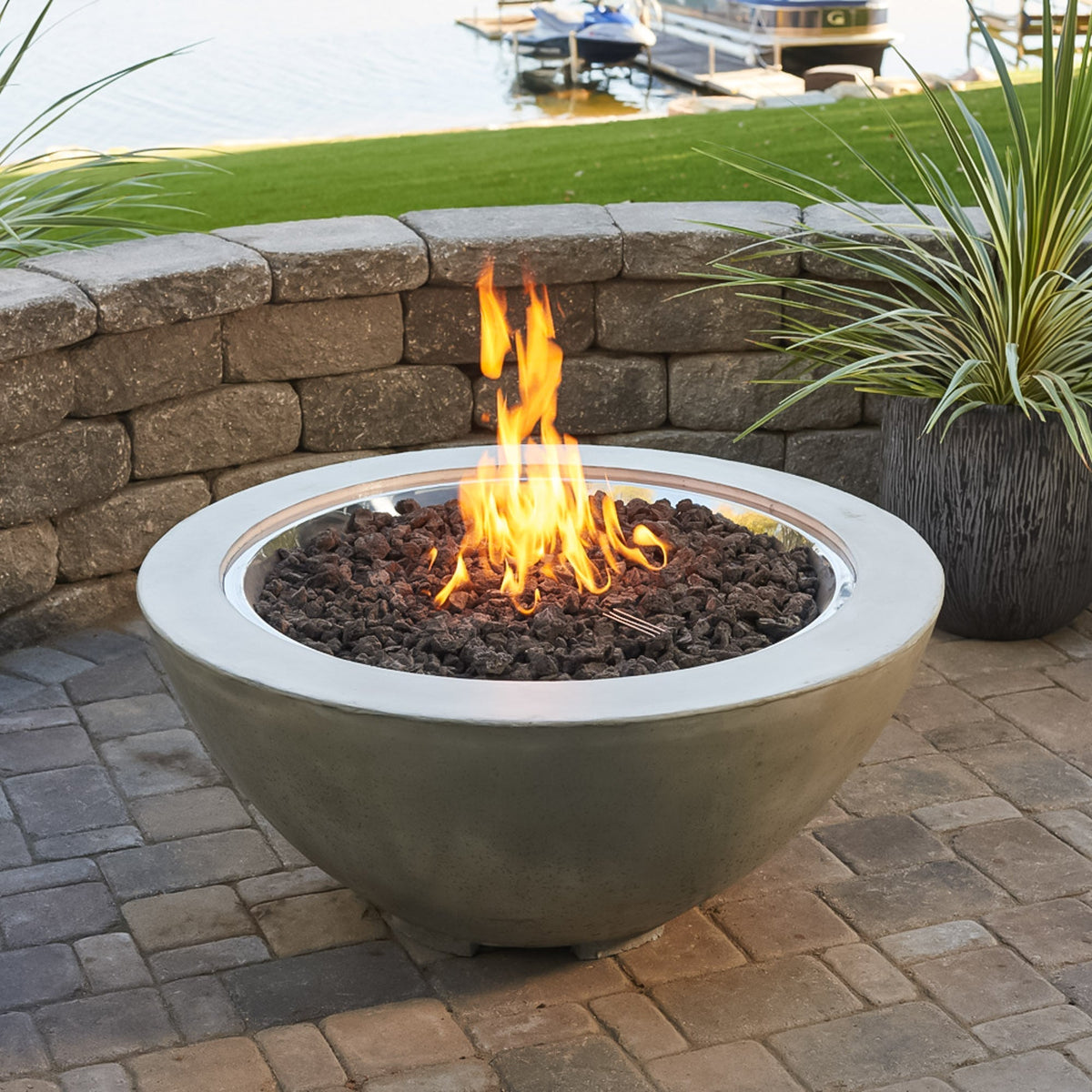 The Outdoor GreatRoom Cove Round Gas Fire Pit Bowl 42" - view 17