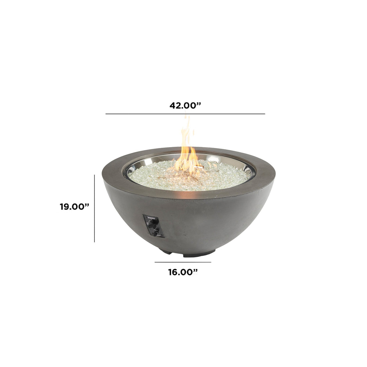 The Outdoor GreatRoom Cove Round Gas Fire Pit Bowl 42" - view 11
