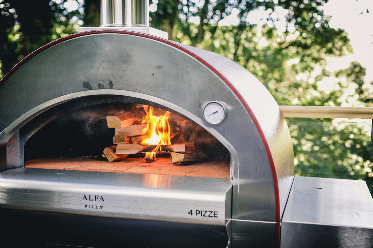Alfa 4 Pizze Outdoor Wood-Fired Countertop Pizza Oven - Copper - view 14