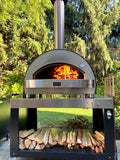 Alfa 4 Pizze Outdoor Wood-Fired Countertop Pizza Oven - Copper