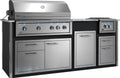 XO Pro-Grade Designer Pre-Assembled 42 Inch Outdoor Kitchen Island with Gas Grill