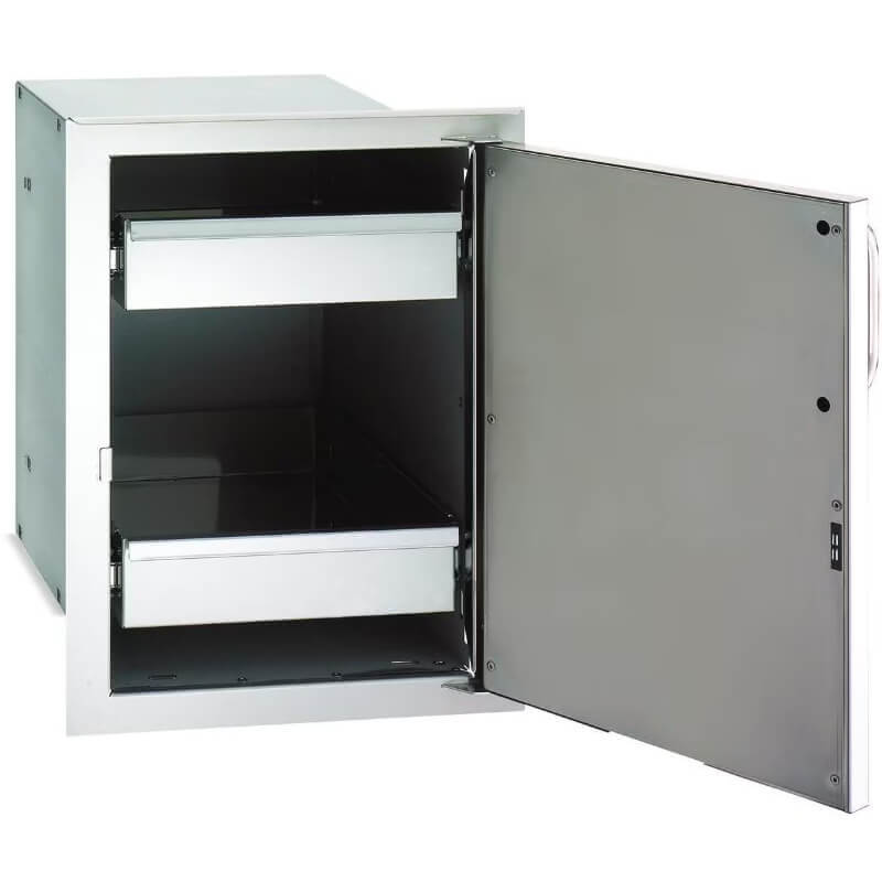 Fire Magic Select 14-Inch Enclosed Cabinet Storage With Drawers - 33820