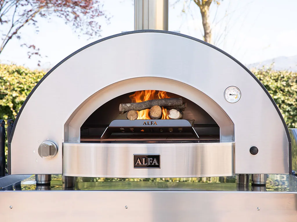 Alfa Classico 4 Pizze Gas Pizza Oven In Ardesia Grey - Countertop - FXCL-4P - view 8